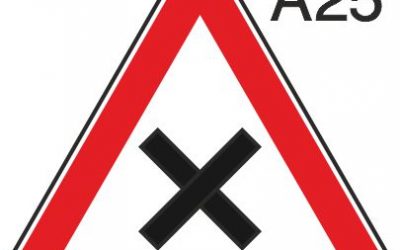 Пътен знак А25 – Кръстовище на равнозначни пътища