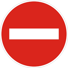 Пътен знак В1 – Забранено е влизането на пътни превозни средства