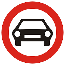 Пътен знак В3 – Забранено е влизането на МПС