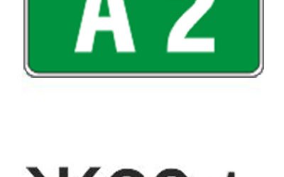 Пътен знак Ж20.1 – Номер на автомагистралата по националната класификация